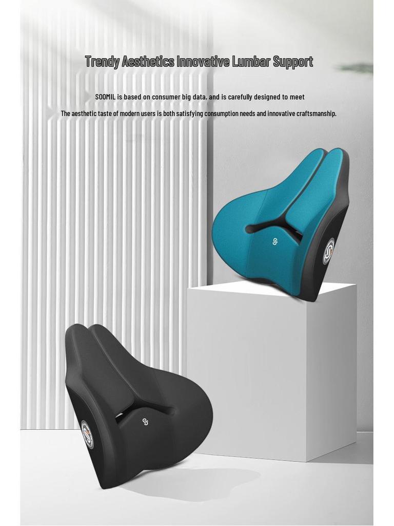 Memory Foam Car Lumbar Support Cushion for Driver and Passenger Seats