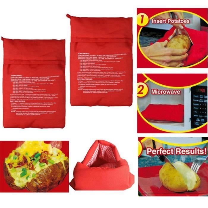 Kokpåse - Potato Express - Snabbfodral - Polyesterfiber - 25x19 cm - 4 Potatisar