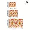 1Pcs Gingerbread Coffee Rubber Drying Mat With Retro Coffee Tableware For Coffee Shop Kitchen Carpet Tableware Durable Diatom Mud Table Mat