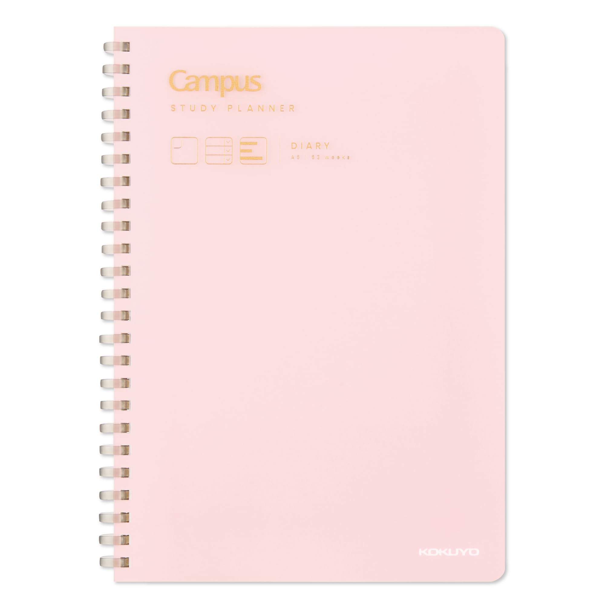 

Kokuyo Campus Study Planner for Clearly Organizing Your Goals and Study Diary, Plans, A5, Pink, AMNI-SY138-P розовый