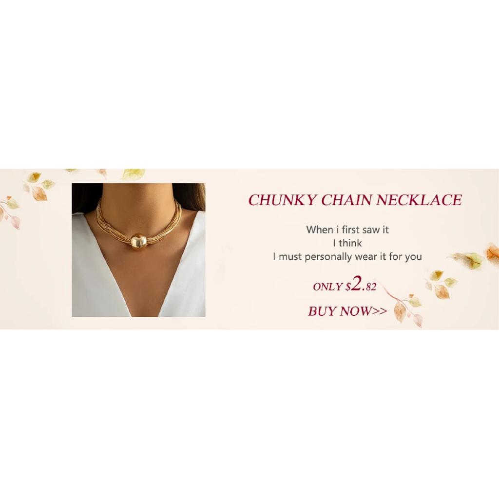 Exaggerated Chunky Metal Wire Torques Choker Necklace Women Collar Punk Gold Color Wide Smooth Chain Jewelry Bijoux Steampunk