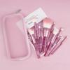 New 9 transparent handle makeup brush cover brush loose powder blush brush grooming brush eyeshadow brush beginner beauty tool