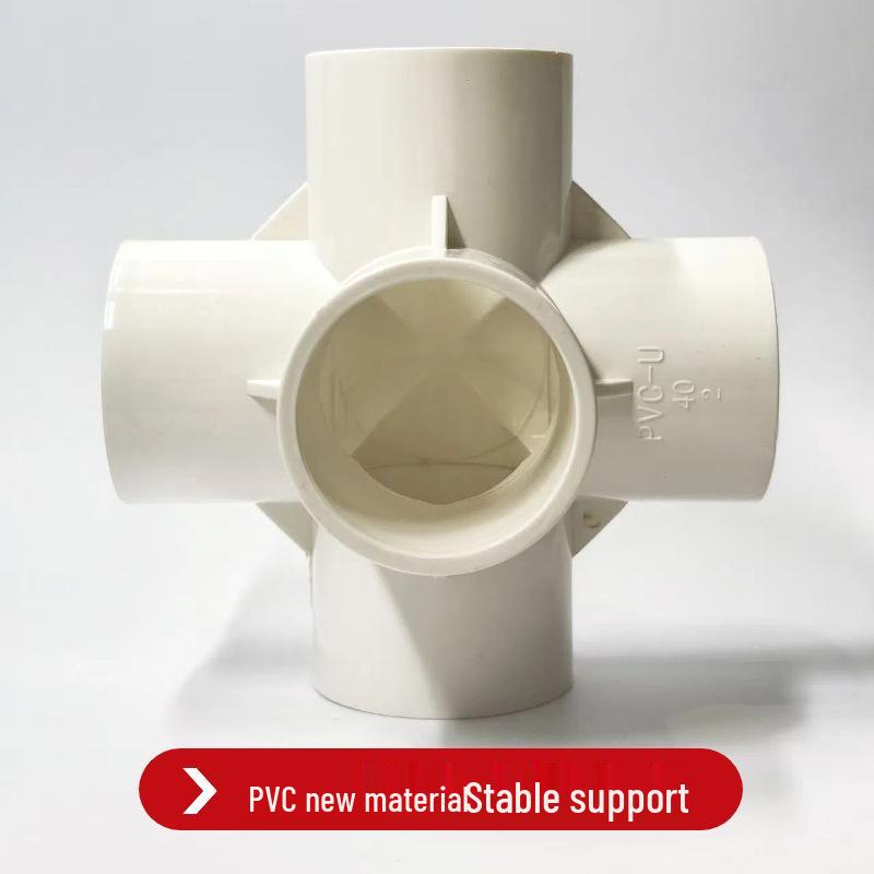 PVC Multi-Directional Shoe and Storage Rack Connector - 3D DIY 25/32mm Pipe Fittings (Tee, 4-Way, 5-Way, 6-Way)