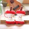 Soft Sturdy Plush Keychain Playful Fruit Core Design Compact Lightweight Multi Functional Decoration for Everyday Use