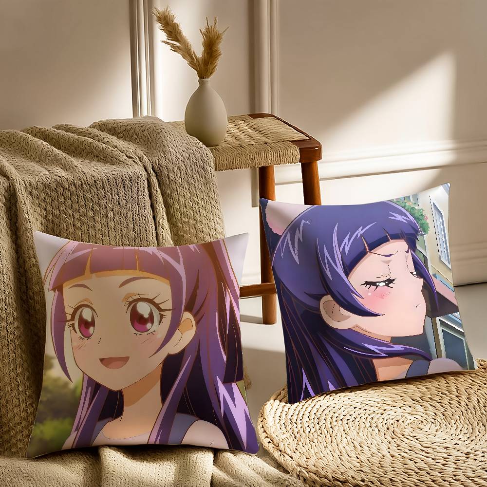 R-Riko Izayoi Pillow Case Sofa and Living Room Decorative Cushion Covers Dust-proof and Mite-proof Invisible Zipper