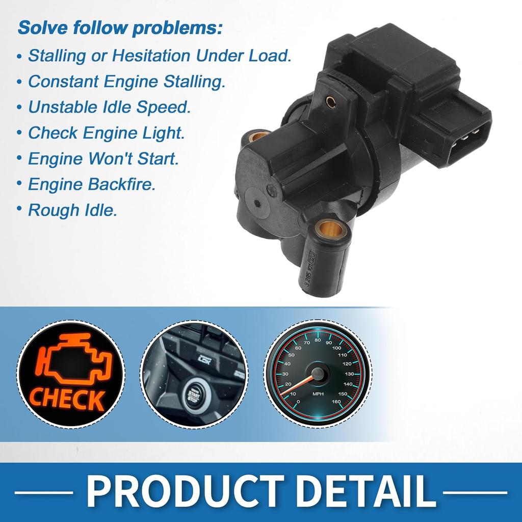 Car Idle Air Control Valve for BMW 318I 1996-1999 Replace No.13411247988 IACV Idle Motor Idle Air Control Valve for Stable Engine Operation
