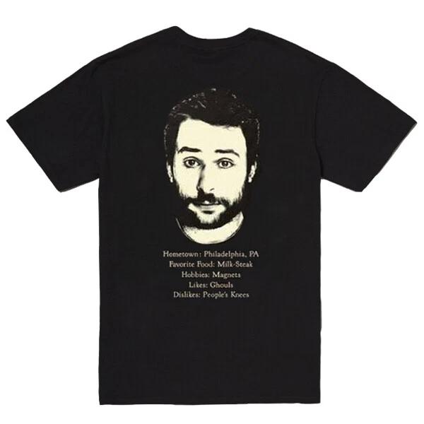 Adult Black Always Sunny in Philadelphia Charlie Kelly Dating Profile 100% Cotton T-shirt Mens Tees Top 3XL