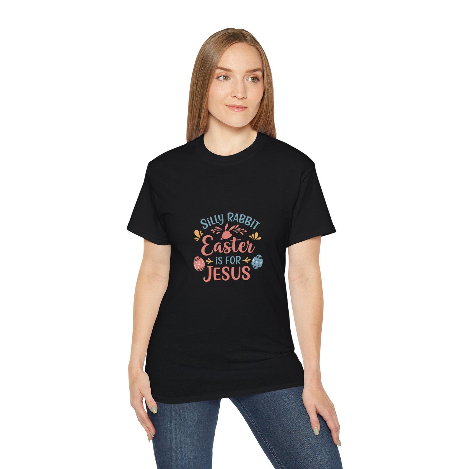 Silly Rabbit Easter T-Shirt: Religious Spring Holiday Top XL