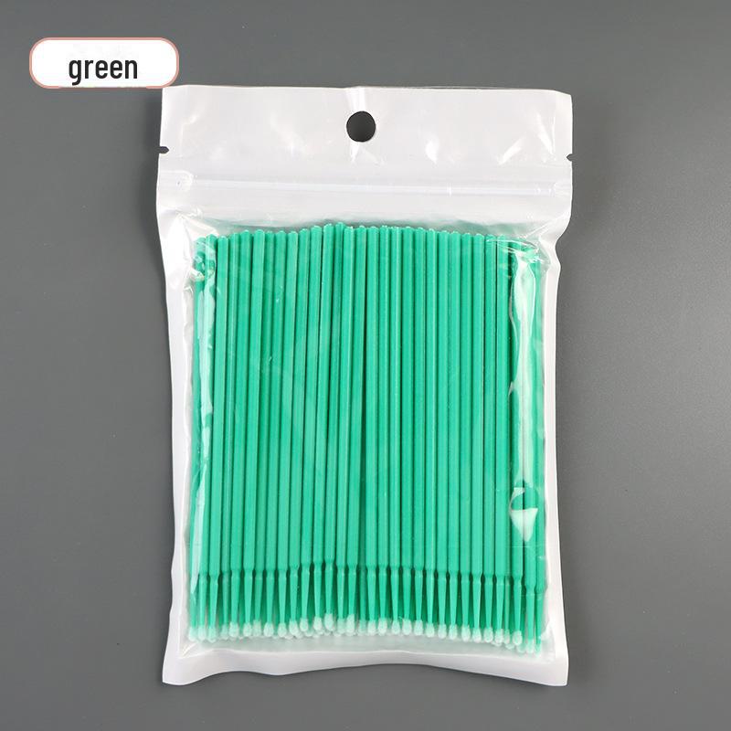 100 Purple Nano Cotton Swabs: Eyebrow, Eyeliner Correction, and Disposable Makeup Brushes