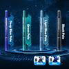 Retractable Fountain Pen Fine Nib Set 0.38mm Black/Blue Ink Transparent Barrel Pen with 5 Refillable Ink Cartridges for Sketching