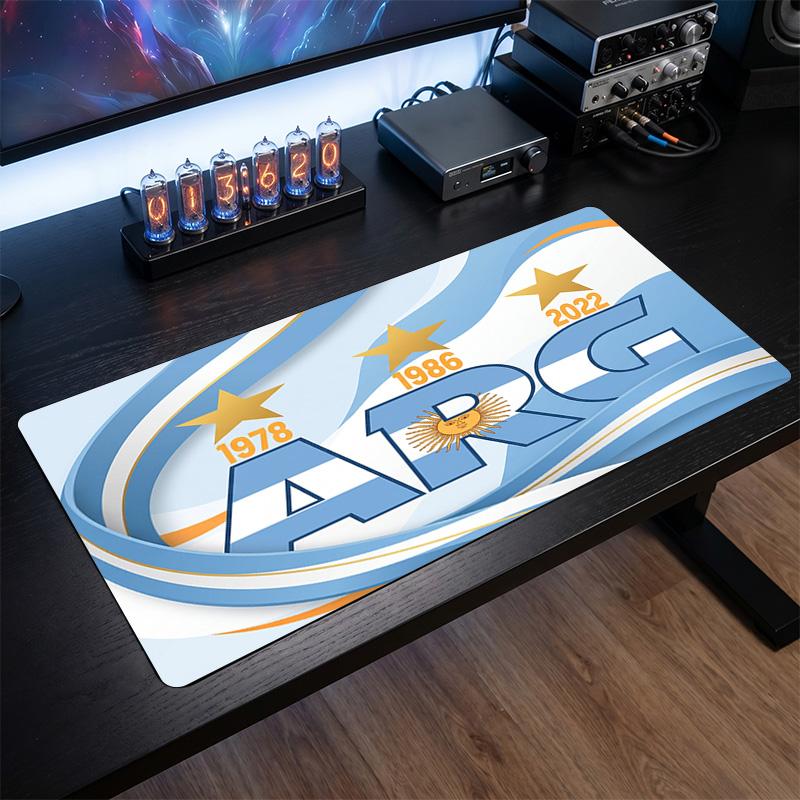 Argentina Fodboldlogo Musemåtte, Udvidet Skridsikker Gummiskrivebordsmåtte til Gaming Kontor Laptop Fan Gave