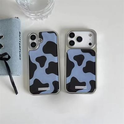 Retro-Farbkollisionsmuster Galvanisch beschichtete Harzguss-Handyhülle Für iPhone 17 16 15 14 13 Pro Max Rückseite