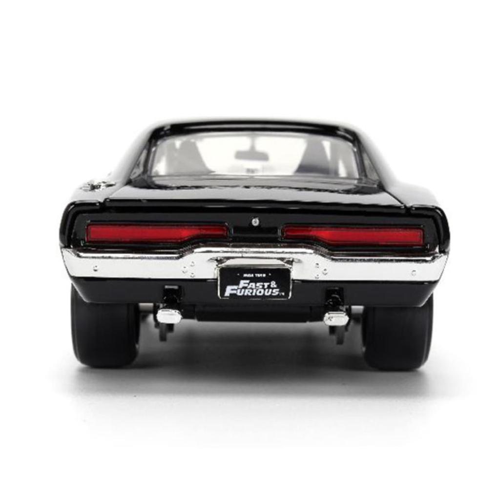 Jada TOYS Fast Furious 1970 Dodge Charger 1327 Dom Dodge Charger Diecast Miniature Car Black 1/24 & R/T [Used]