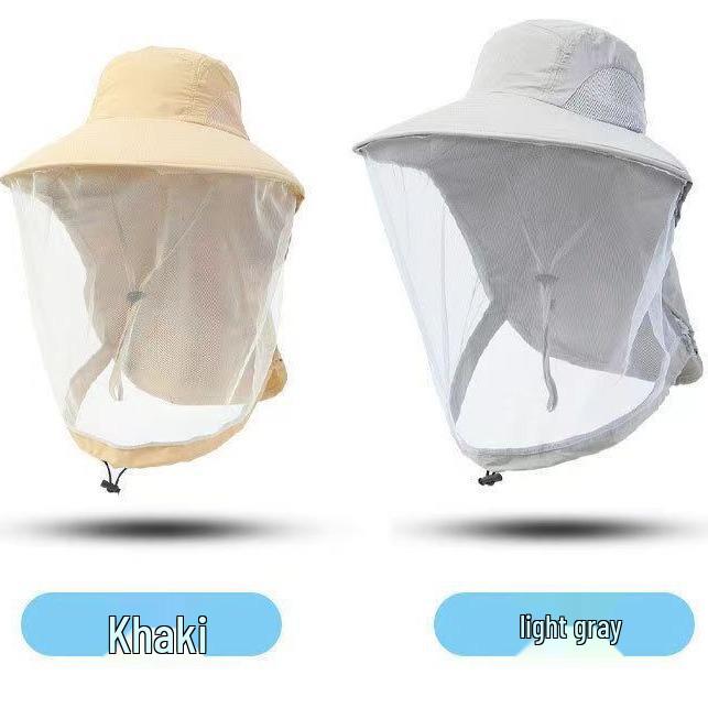 Unisex Mesh Mückendichter Sonnenhut mit breiter Krempe - Anti-UV Sommer Wandern & Angeln Outdoor Schutz