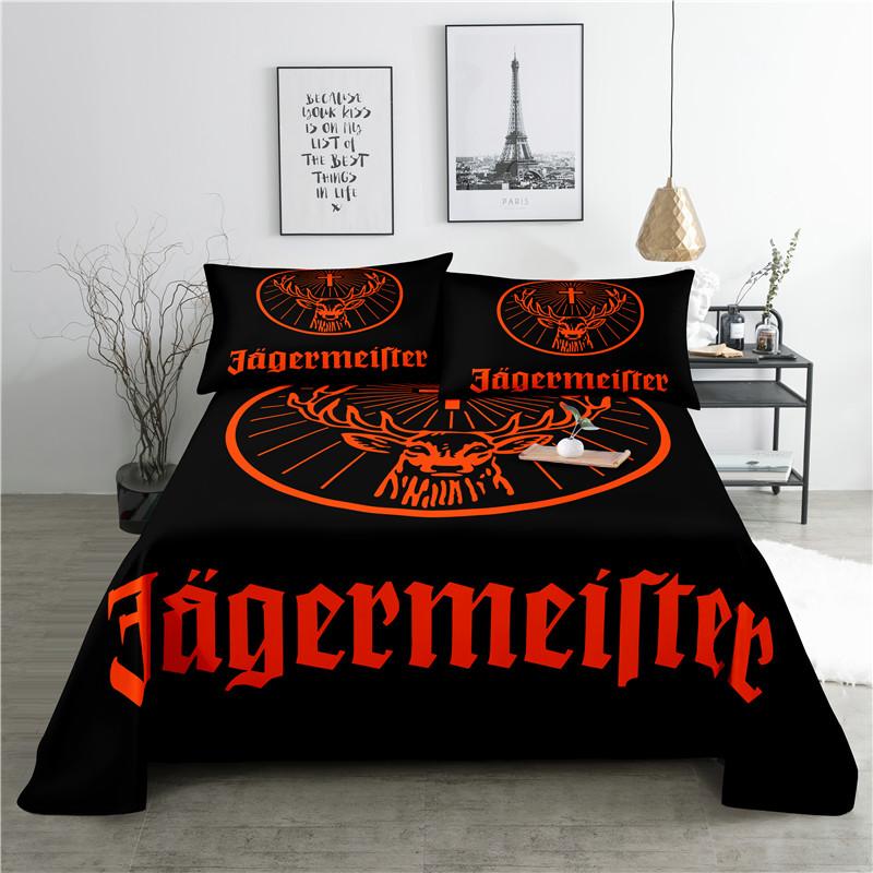 

Комплект постельного белья с рисунком волков 0,9/1,2/1,5/1,8/2,0 м, полиэстеровая простыня с принтом и наволочкой 150X230cm(2Pcs)