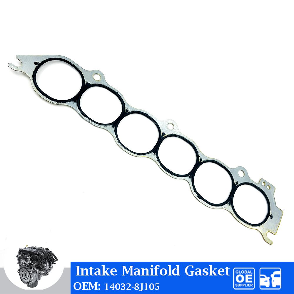 Engine Rear Intake Manifold Gasket Set For Nissan VQ23 VQ35 Teana Altima 2.3 Auto Car Accessories 14032-8J105 Backseat Gasket