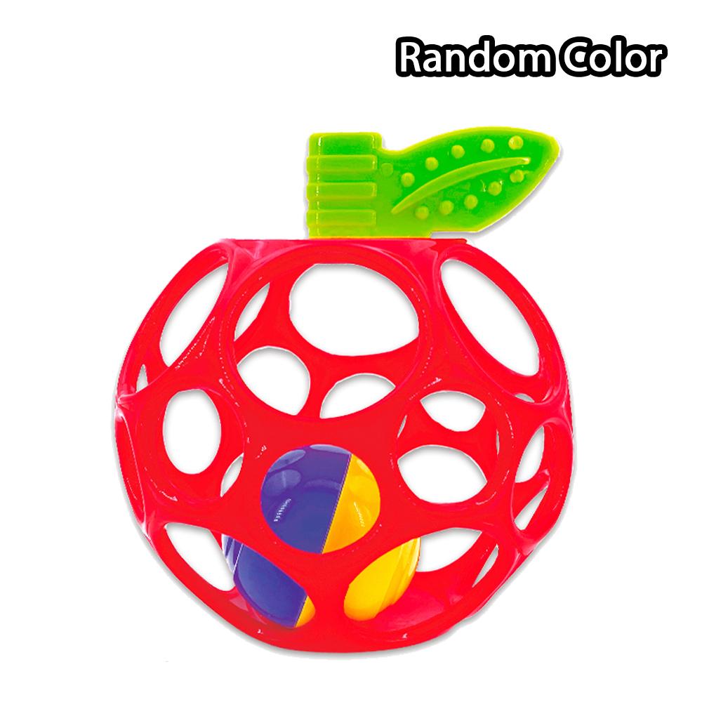Sensorischer Greifball für Babys, Greifball in roter Apfelform Rasseln Spielzeug, Halte meine eigene Sammlung, Unisex, Neugeborene und älter red