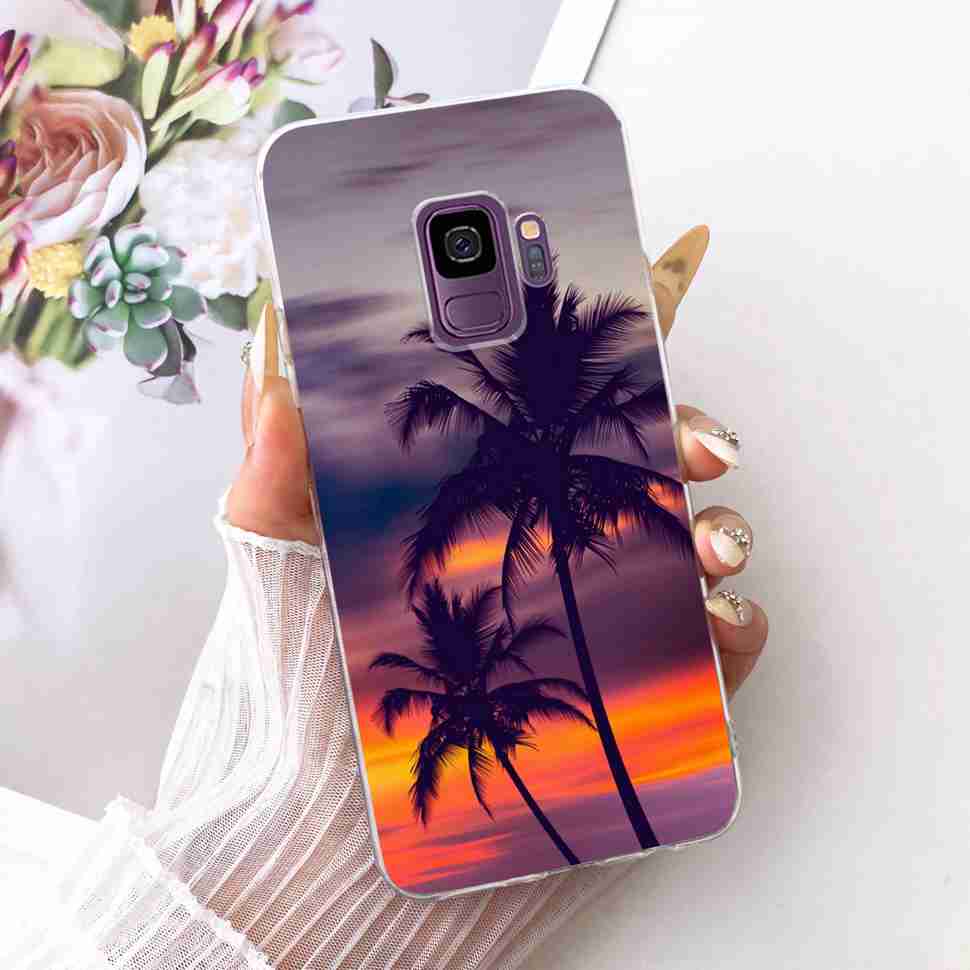 

Protective Cases For Samsung Galaxy S9 Plus Soft Silicone Back Cover For Samsung S9Plus S9+ Summer Fresh Butterfly Shell Capa Samsung Galaxy S9