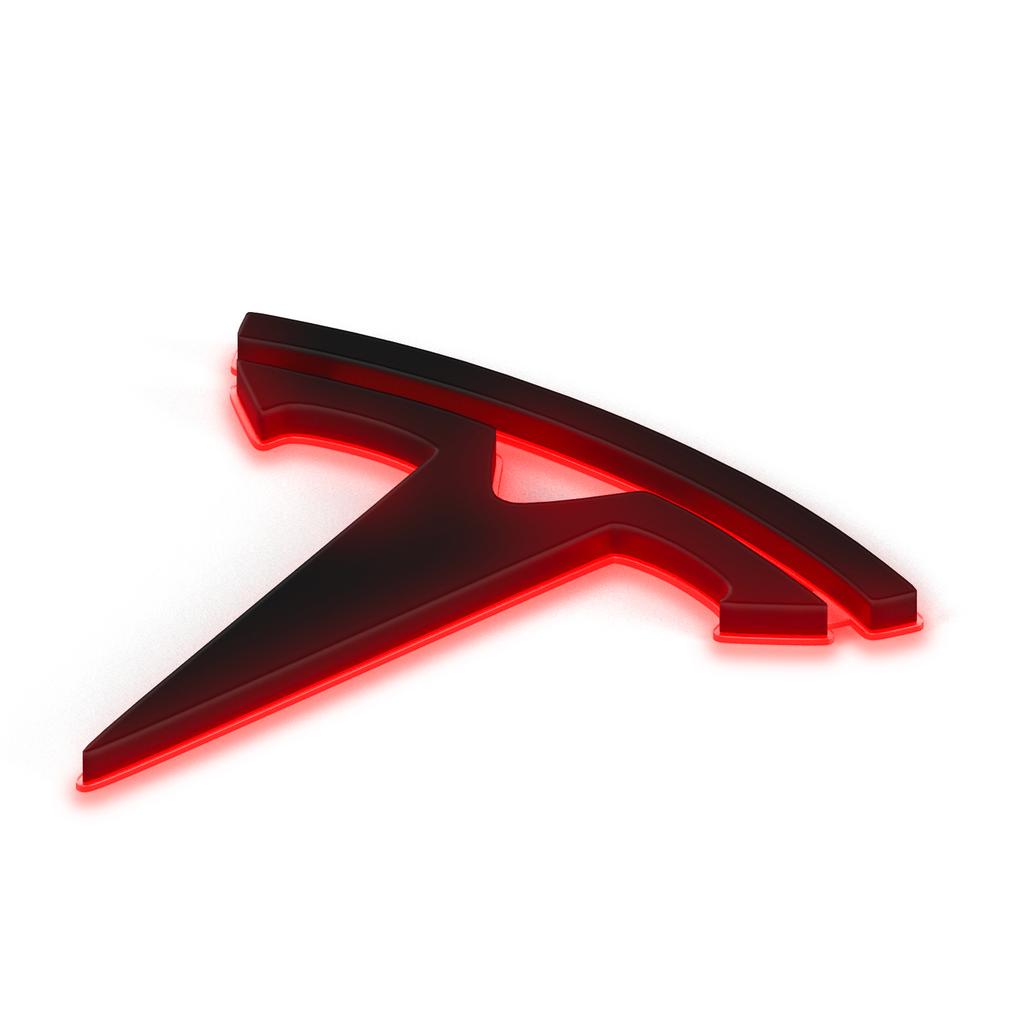 AMH1 LED Trunk Emblem Ambient Light for Tesla Model 3/Y/X/S, Two Modes for Ambient Light or Brake Light