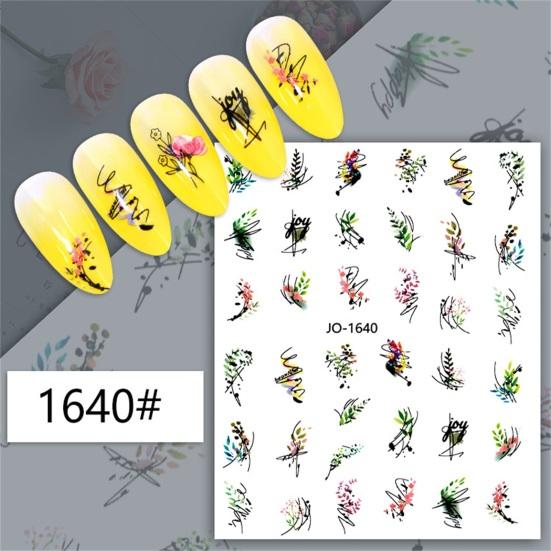 Nail Art Sticker Eye-catching Strong Stickiness Paper Colorful Fingernail Sticker DIY Nail Art