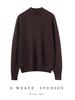 Women's Seamless Half-High Cashmere Sweater - Versatile, Comfortable, Fashionable Knitwear for Autumn & Winter.