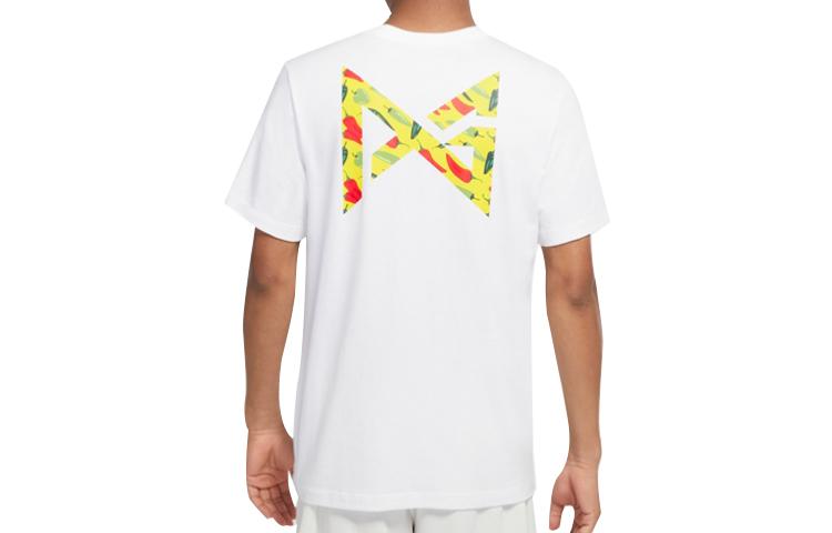 Nike T Shirts Men's White Crew Neck Moderate Straight Fit DD8472-100
