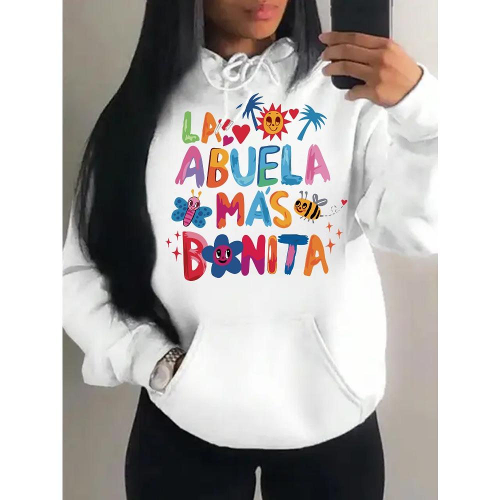 Bonita Printed For Women Streetwear Creative Funny Pattern Hoodie Fleece New Sweatshirt Sport Female Clothes