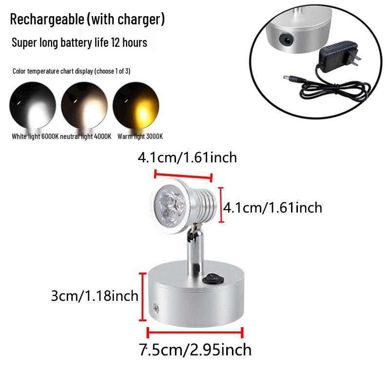 Wireless Jewelry Display Spotlight with Battery