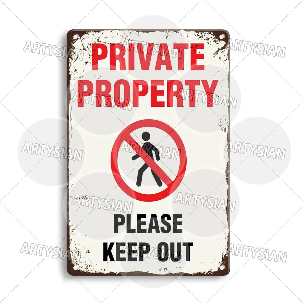DORA Tin Sign No Trespassing Plaque Private Property Waring Metal Sign Beware of Dog Private Jetty No Public Use Do Not Enter Restricted Area 20x30cm（7.8x11.8inch）