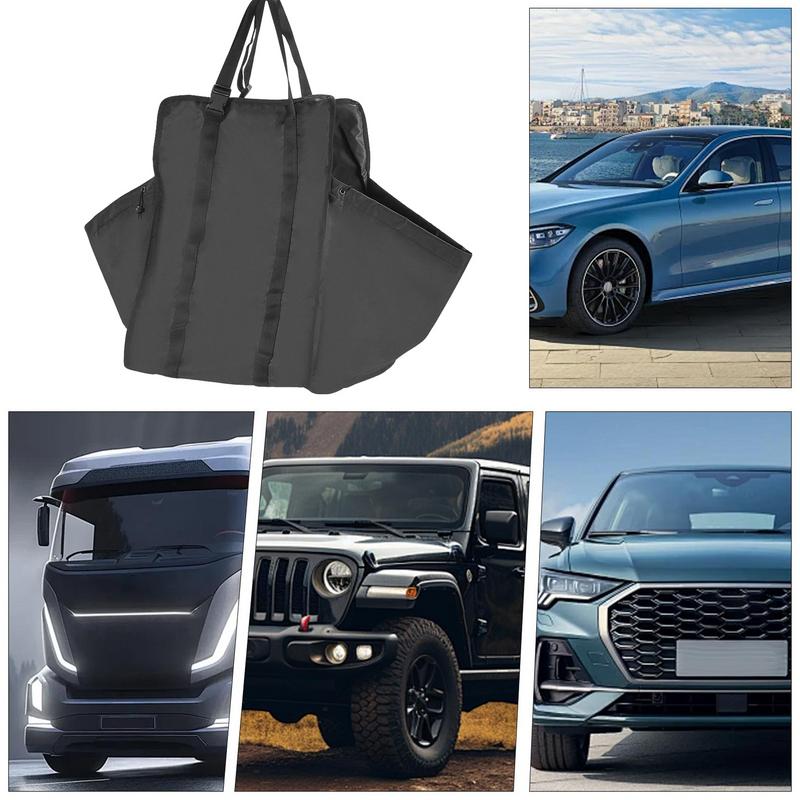 Car Backseat Organizer Oxford Cloth Rear Seat Sundries Bag Large Capacity Portable & Foldable Car Seat Organizer For Most