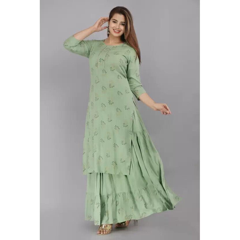 Beautiful Designer Kurti Skirt Set Bollywood Anarkali Kurta Salwar Kameez Dress VF-102SD