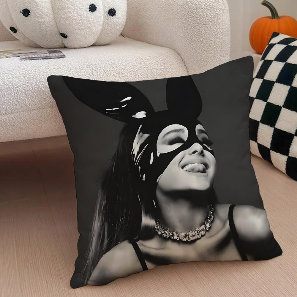 Capa de Almofada Ariana Grande Fronha de Linho Almofada Macia Respirável Protetora Decoração de Sala de Estar