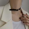Women Fashion Leather Chain Necklace A Two-Wearing Neck Joint Bracelet