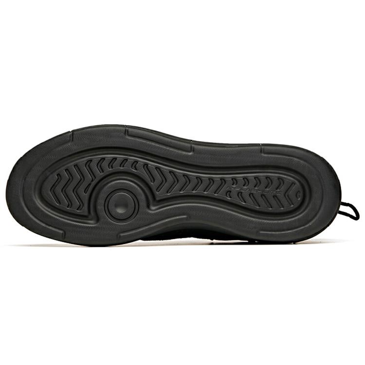 Anta Life Collection Cushioning, Wear Resistant Low Top Skateboard Shoes Men's Black Gold 912118050-4
