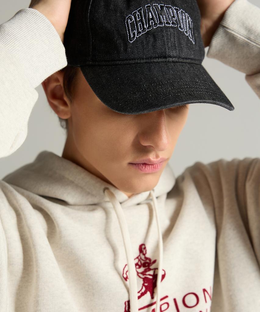 CHAMPION Arch Logo Ball Cap Denim Black