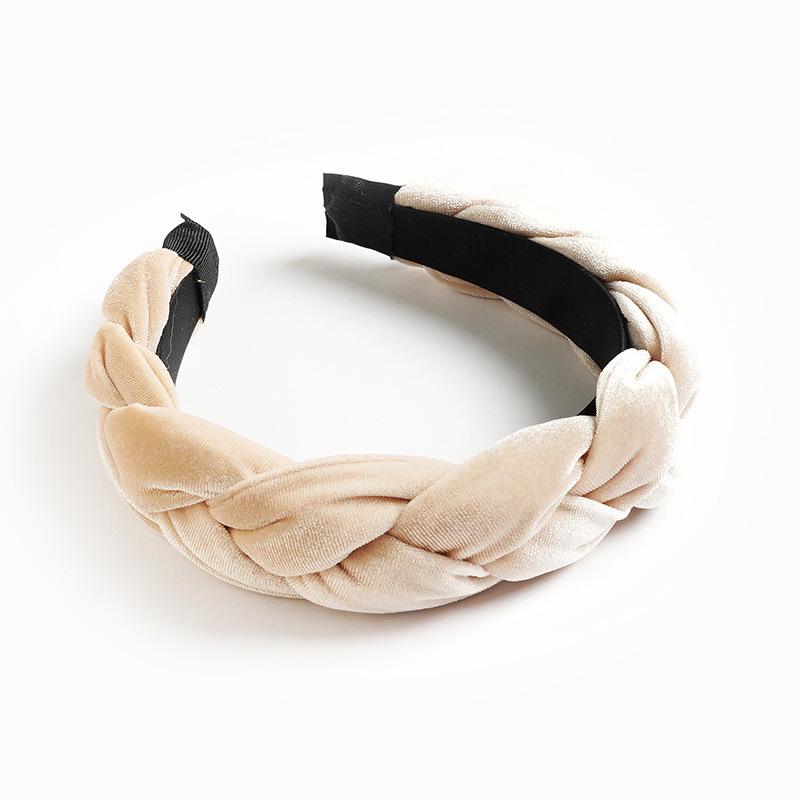 European and American Velvet Twist Braid Headband Collection