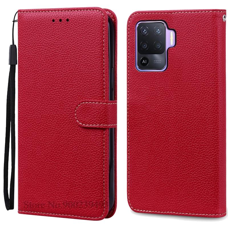 Covers For OPPO Reno 5 Lite Case Soft Silicone Wallet Leather Flip Case For OPPO Reno5 Lite Phone Case Carcasa Casing Book Cover