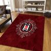 Amsterdamsche Football Club Ajax Flannel Pattern Square Carpet,Area Rug,Carpet Rug for Living Room Bedroom Sofa Playroom Decor,Non-slip Floor Mat