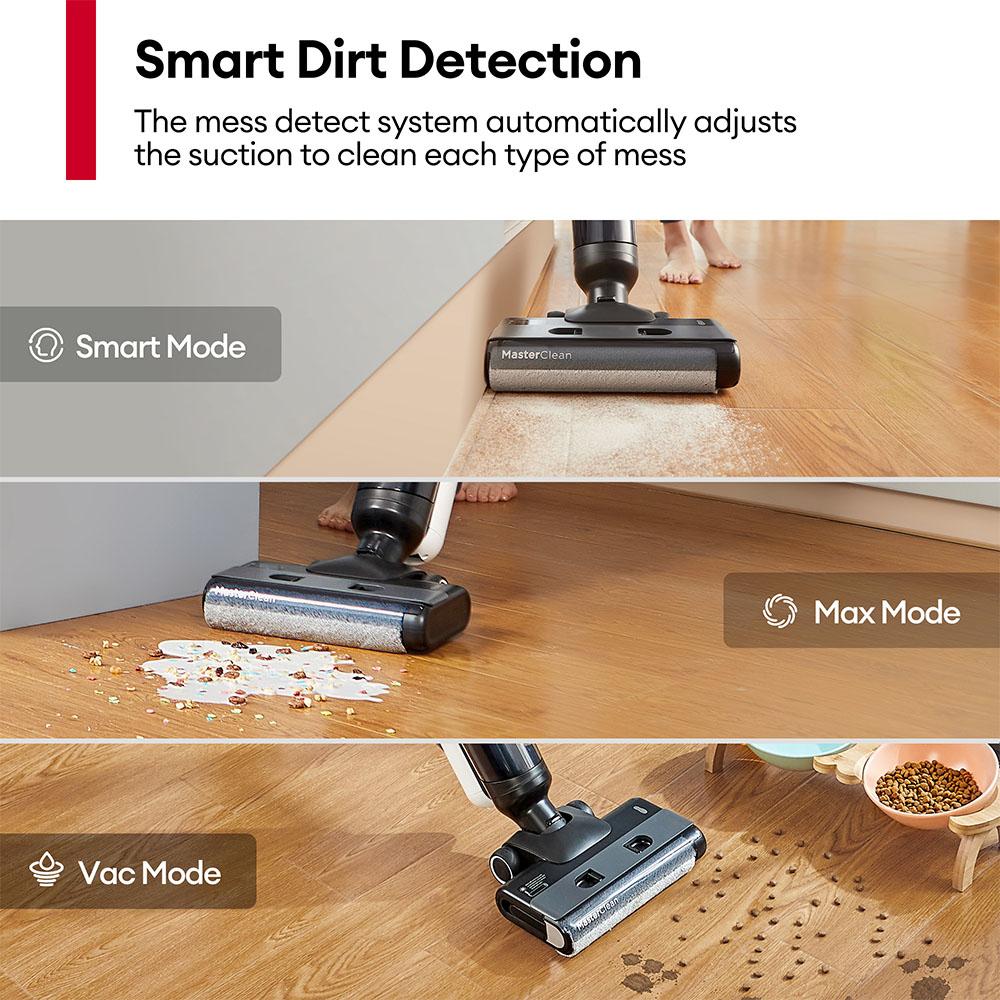 Ultenic AC1 Elite Cordless Vacuum And Mop with Self-Cleaning, Up to 50min Runtime, Smart Dirt Detection, 3 Cleaning Mode
