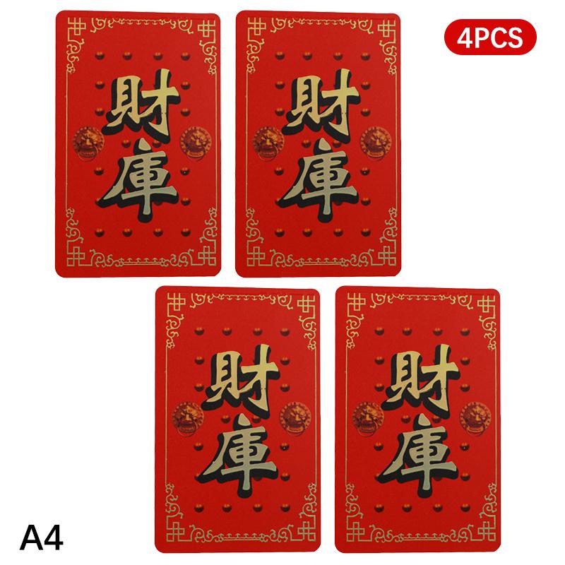 Lucky Wealth Charm Cards Chinese Feng Shui God Of Wealth Amulets Card Business Fortuna Treasure Lucky Card Home Decor Year
