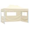 VidaXL Foldable Reception Tent with 3 Walls Garden Gazebo Patio Gazebo Terrace Pavilion Outdoor Awning 48893