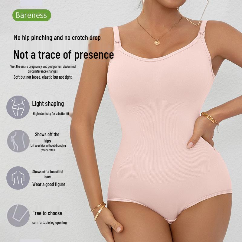 Seamless Postpartum Tummy Control & Nursing Onesie