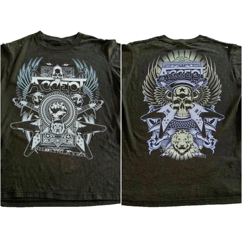 Accept 2010 Us Tour Shirt 2 Sided Basic Black T S 5Xl