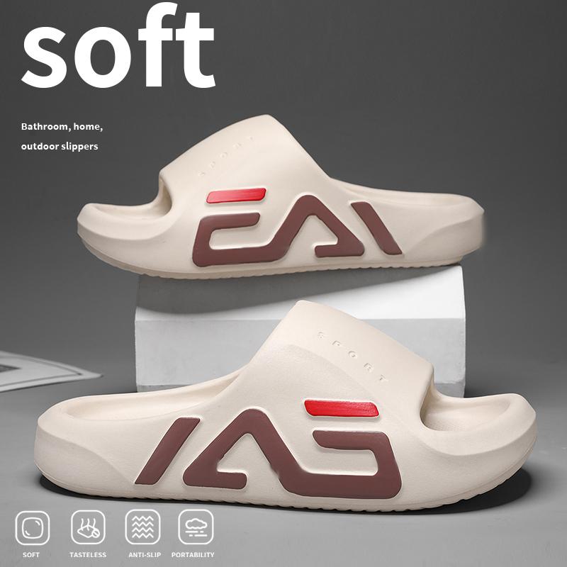 Semelle extra-épaisse Homme Pantoufles décontractées à coussin d'air doux Sandales EVA Tongs de mode Extérieur Été Bord de mer Chaussures de plage