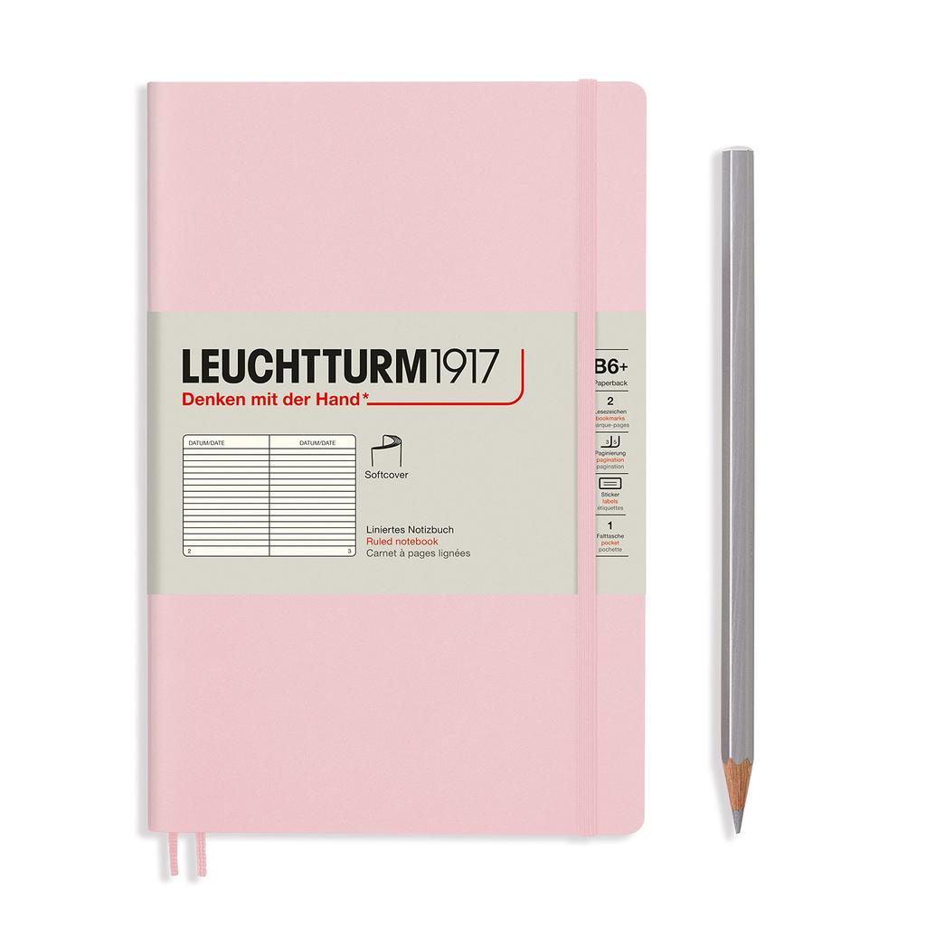 Leuchtturm Notebook B6 Horizontal Ruled Softcover Powder 363930 Imported (Genuine Product)