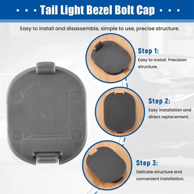 2pcs Car Brake Lamp Nut Cap Rear Lamp Bezel Cover Tail Light Dust Hoods for Honda CR-V (RE1/RE2/RE4) 2007-2011 33506-SWA-A01