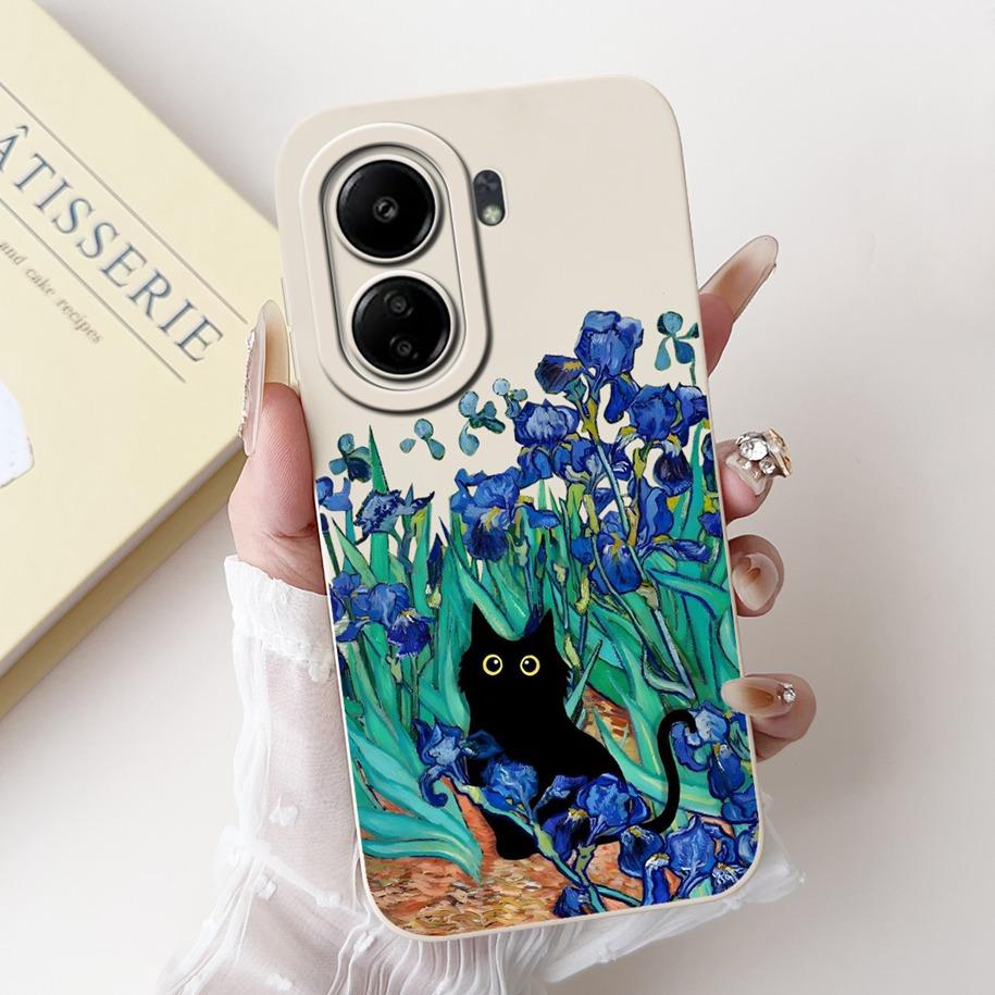 For Xiaomi Redmi 13C 4G Case Cute Cartoon Panda Capa Shockproof Silicone Phone Cover For Xiaomi Poco C65 Redmi13C 13 C 4G Bumper
