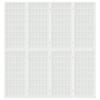 4 Piece Folding Screen Japanese Style 160 X 170 Cm White