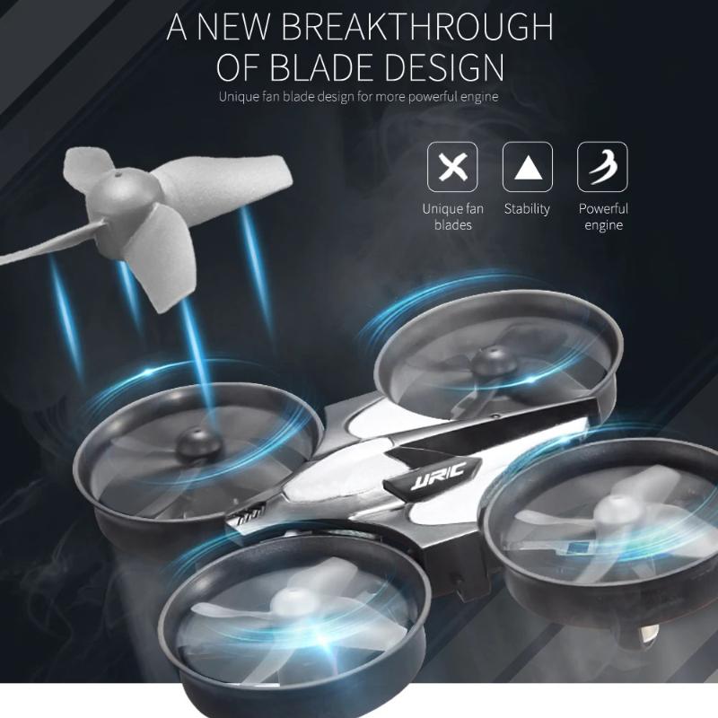 Genuin H36 Mini Drone with Light Remote Control Ship 3 Modes 2.4G Quadcopter 360° Flips and Rolls Helicopter UAV Rc Full-coverage Protective Ring
