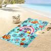The Amazing World of Gumball Cartoon Print Beach Towel, Large Soft Quick Dry Towel for Beach Camping Swimming